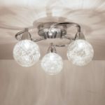 Picture of 3xG9 LED Semi-Flush Ceiling Light – Polished Chrome Finish, 12W, 4000K Natural White, Perfect for Living Room, Bedroom, Kitchen, and Hallway